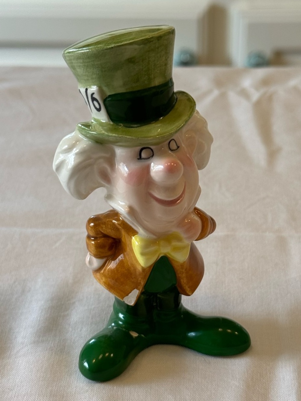 Disney Alice in Wonderland Mad Hatter Ceramic Figurine | HTF Vintage Japan